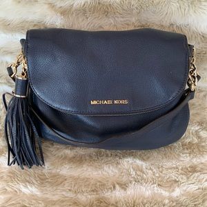 Michael Kors Navy Bedford Shoulder/Crossbody Bag